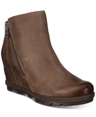 sorel wedge boots with fur