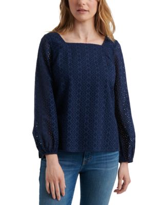 lucky brand eyelet top