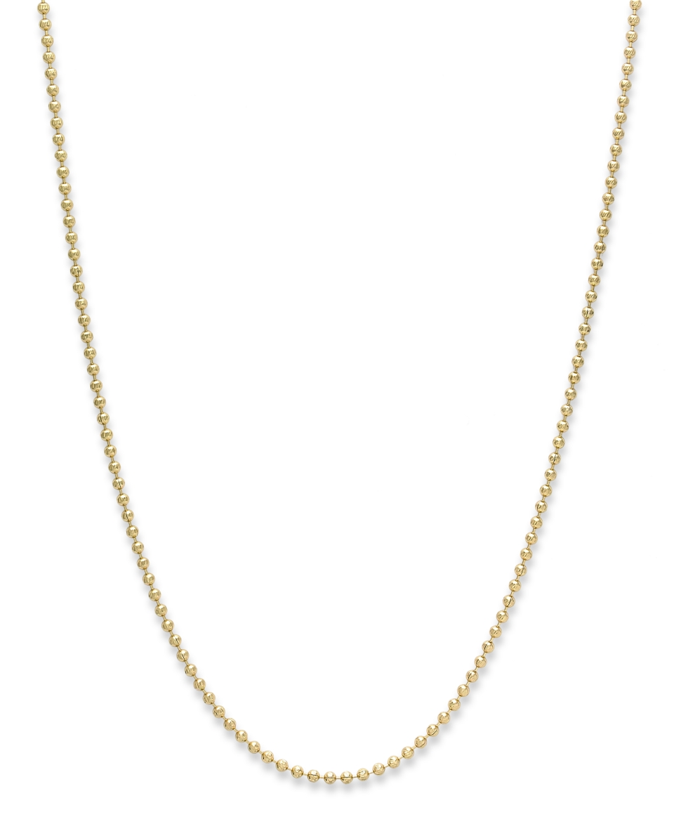 Giani Bernini 24k Gold Over Sterling Silver Necklace, Beaded Chain