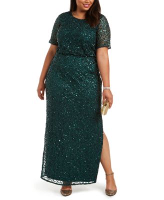 emerald dress plus size