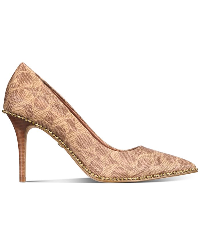 coach waverly pump pink