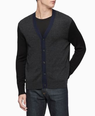 calvin klein cardigan mens