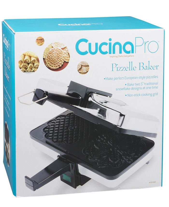 CucinaPro NonStick Electric Pizzelle Maker Press & Reviews Small