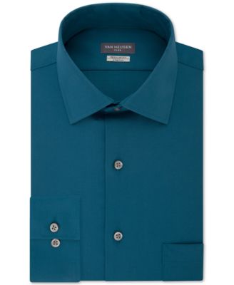 van heusen men's dress shirt regular fit flex collar solid