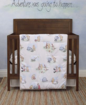 pooh bear crib set