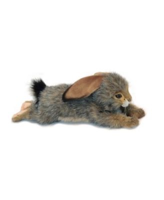fluffy toy rabbit with floppy ears