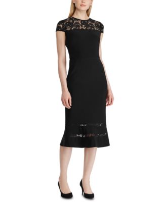 macys ralph lauren lace dress