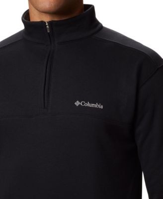 columbia black great hart mountain ii half zip sweatshirt