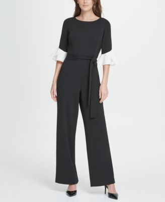 flared sleeve jumpsuit