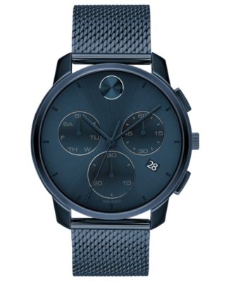 movado bold chronograph blue