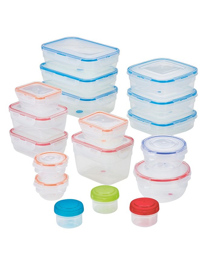 Lock n Lock Easy Essentials Color Mates 36Pc. Food Storage Container