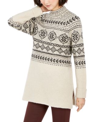 fair isle tunic sweater