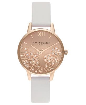 olivia burton rose gold watch strap