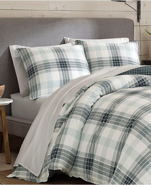 Eddie Bauer Winter Ridge Plaid Green Comforter Set Twin Reviews Comforters Fashion Bed Bath Macy S