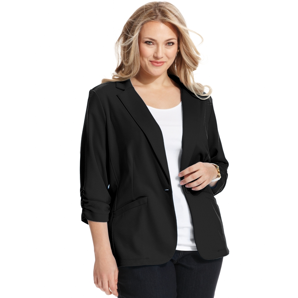 Style&co. Plus Size One Button Blazer & Printed Pencil Skirt   Plus