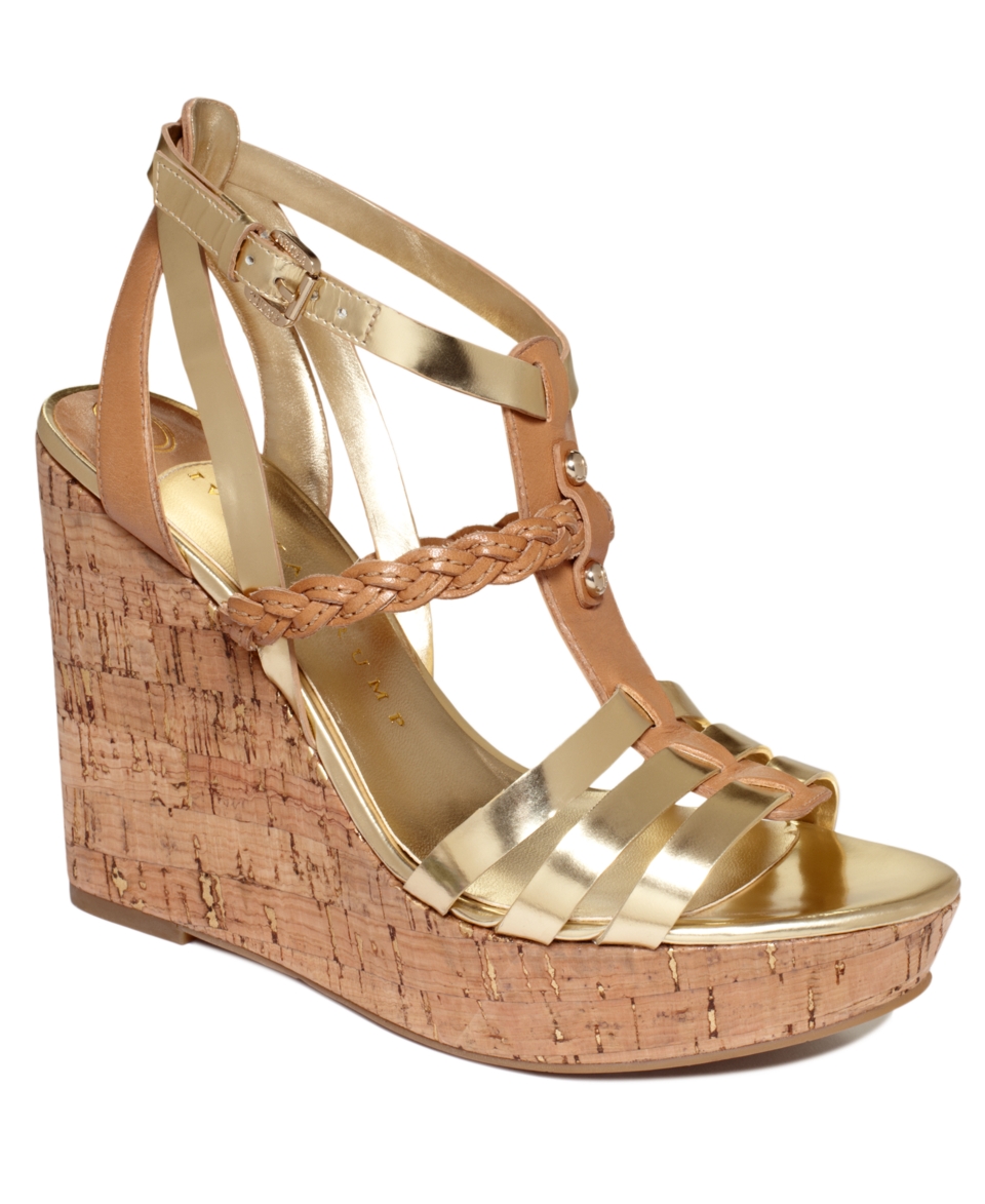 NEW Ivanka Trump Shoes, Haiden Rafia Platform Wedge Sandals