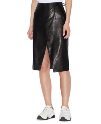 armani leather skirts