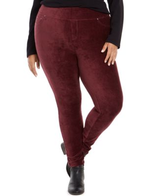 macys velvet leggings