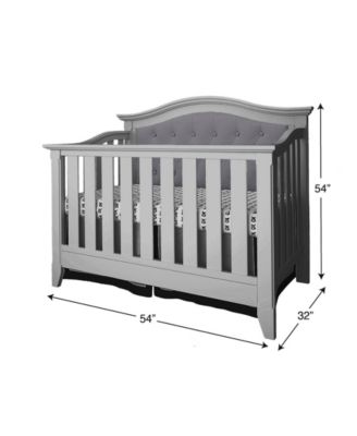 magnolia upholstered convertible crib