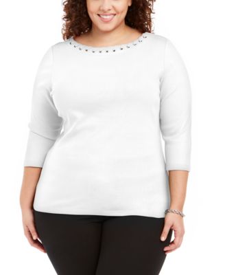 macys plus size tops karen scott