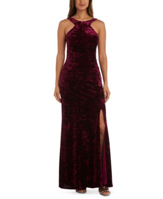 gown in velvet