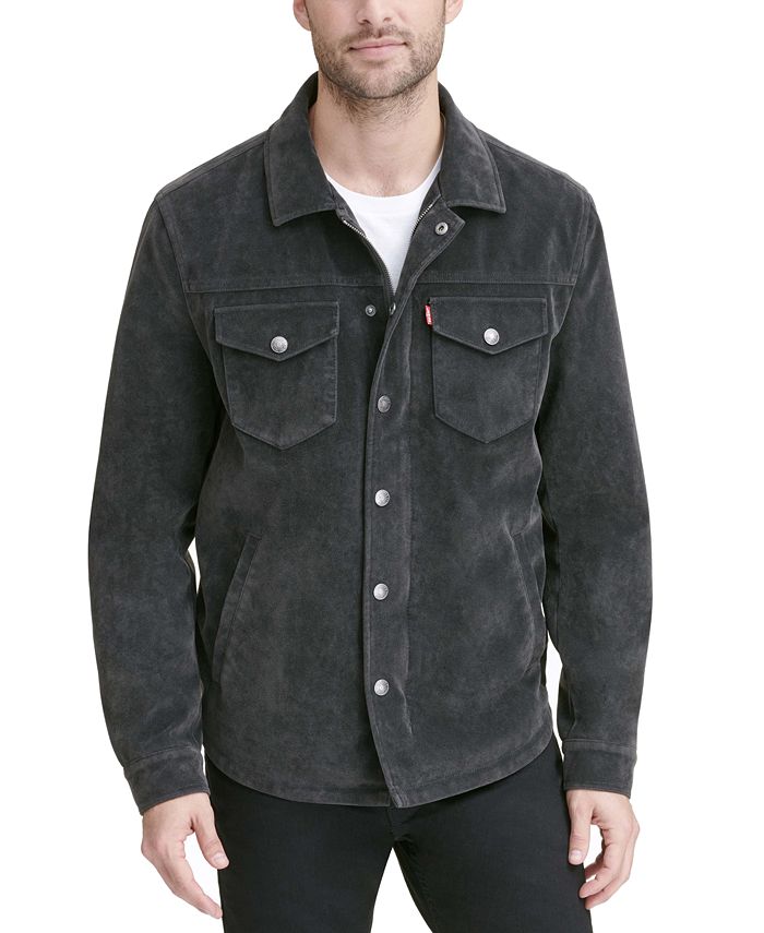Levi's Men's Faux Suede Shirt Jacket & Reviews Coats & Jackets Men