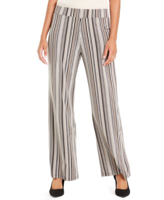 petite striped palazzo pants