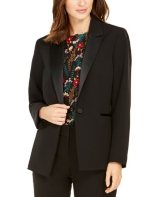 one button tuxedo jacket