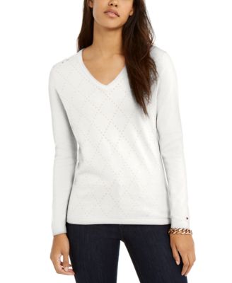 tommy hilfiger v neck sweater