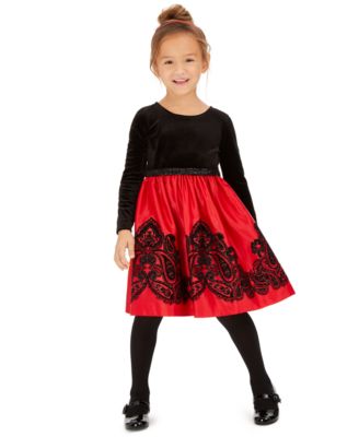 velvet dresses for little girls