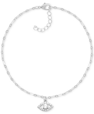 black evil eye anklet