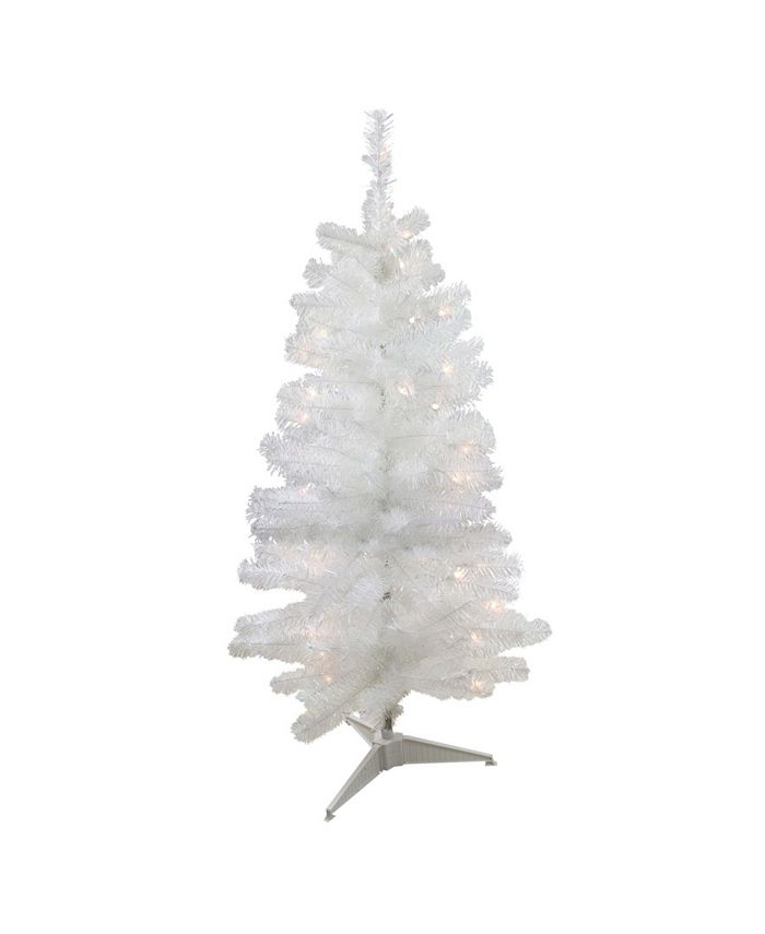 Northlight 4 X 23 5 Pre Lit Slim White Artificial Tinsel Christmas Tree Clear Lights Reviews Shop All Holiday Home Macy S Or, use a slim white christmas tree to decorate a compact space. macy s