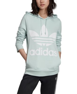 adidas trefoil hoodie women's