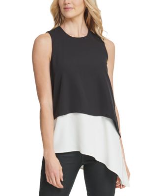 macy's asymmetrical tops