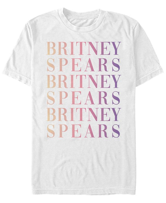 Fifth Sun Britney Spears Men S Gradient Name Stack Short Sleeve T Shirt Reviews T Shirts Men Macy S