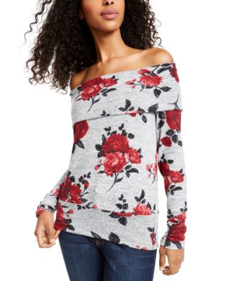 macy's off the shoulder sweater