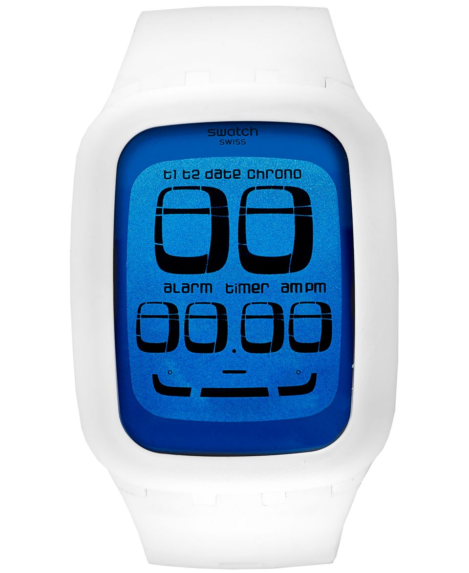 Swatch Watch, Unisex Swiss Digital Swatch Touch Black Silicone Strap 39mm SURB100   Watches   Jewelry & Watches