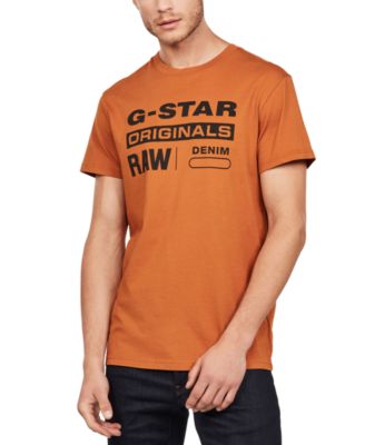 g star raw orange shirt