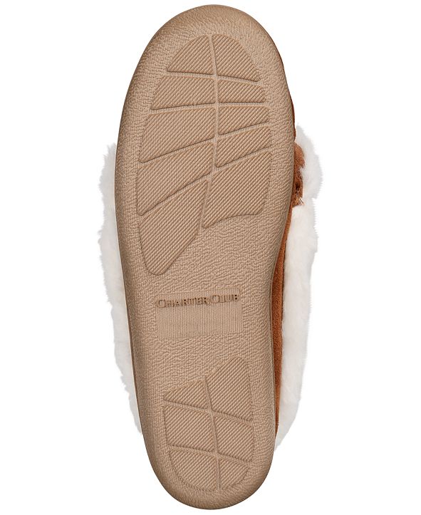 Charter Club Dorenda Moccasin Slippers, Created for Macy's & Reviews ...