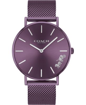 purple coach watch