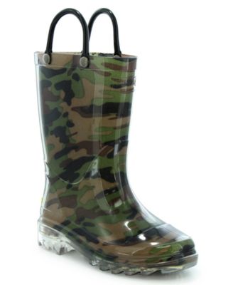 Camo Lighted Rain Boots 