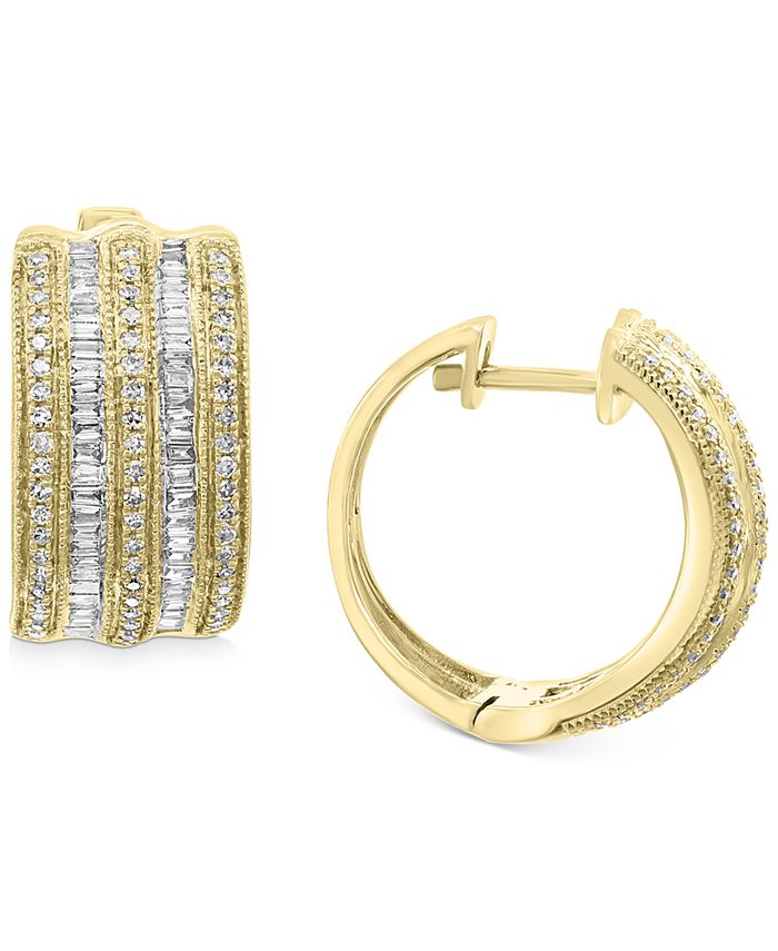 EFFY Collection EFFY® Diamond Hoop Earrings (3/4 ct. t.w.) in 14k