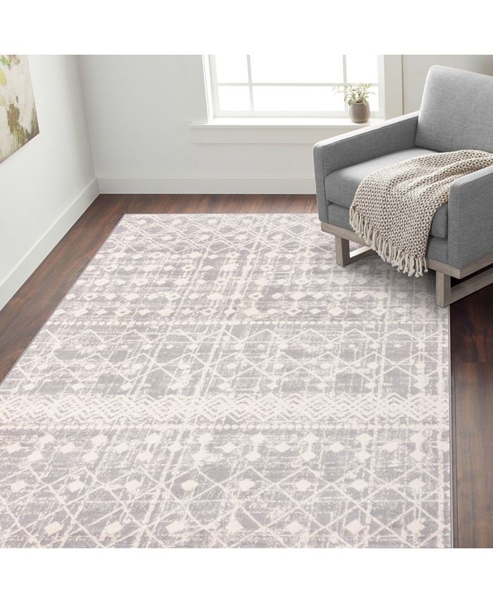 Main Street Rugs Home Lyon Lyn843 Gray Area Rug Collection & Reviews