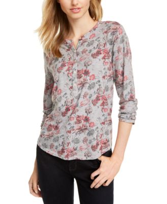 macys lucky brand womens tops