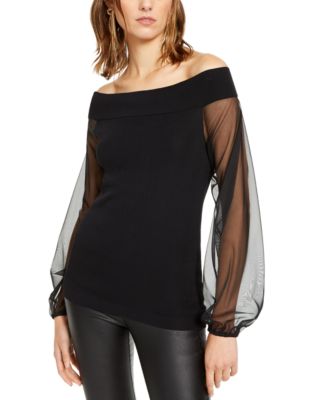 macy's off the shoulder sweater