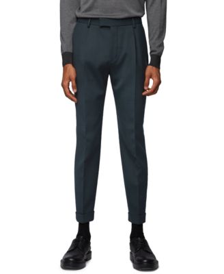 mens cropped tapered trousers
