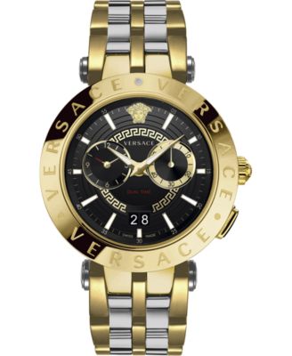 versace two tone men's watch