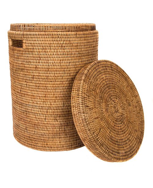 Artifacts Trading Company Rattan Round Hamper With Lid Reviews Cleaning Organization Home Macy S