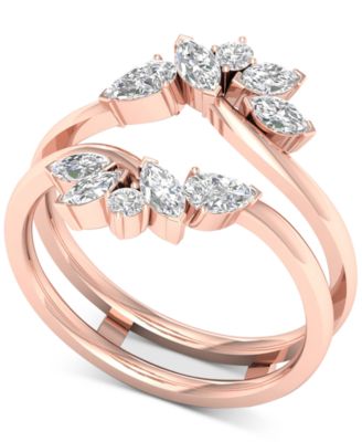 rose gold diamond ring enhancer