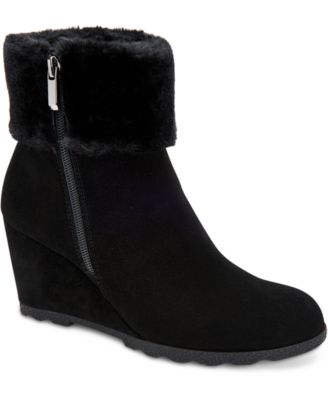 booties with fur cuff